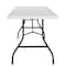 Bridgeport Folding Table, Blow Mold Table, Fold In Half, 96" x 30", White Color C778BP14WSL1X - alternate 7